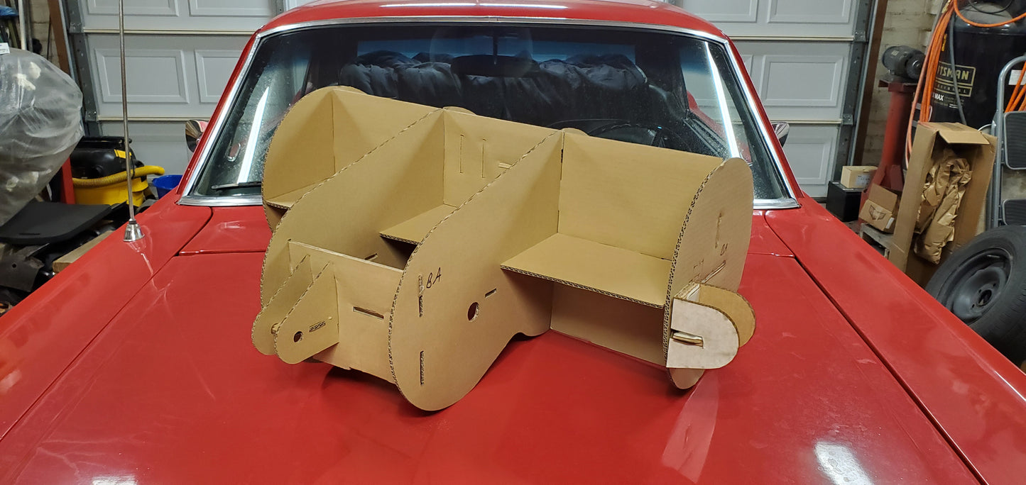 Tesla Model S LDU Mockup Motor - Corrugated