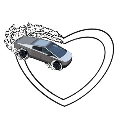 TESLA CYBERTRUCK HEART SHAPED DONUTS