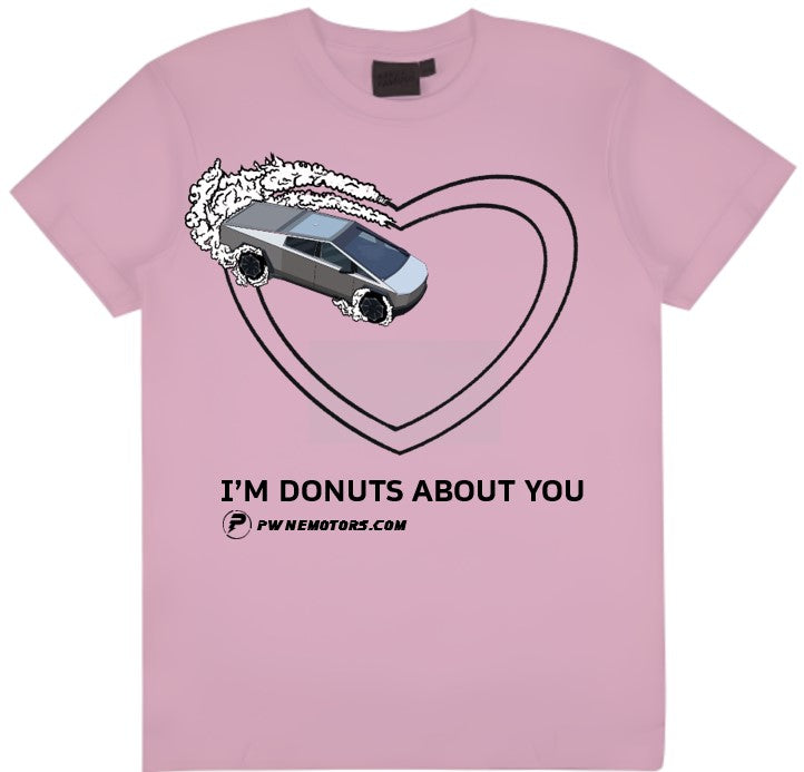 Tesla Cybertruck - Heart-Shaped Donut - Men's Unisex Tee for Men and Women