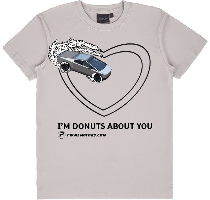 Tesla Cybertruck - Heart-Shaped Donut - Men's Unisex Tee for Men and Women